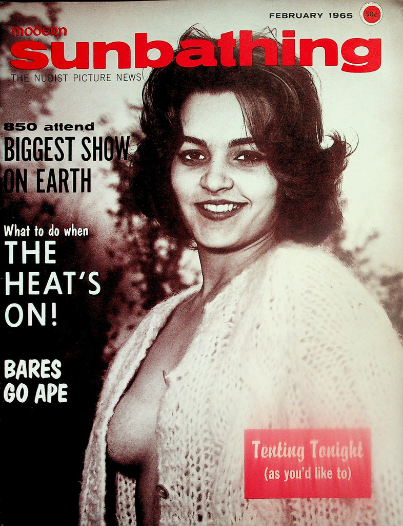 Modern Sunbathing Nudist Magazine  What To Do When The Heat's On!  February 1965  072426lmp-GSC