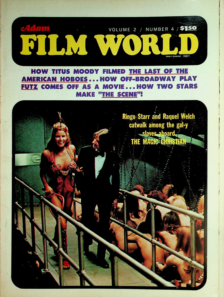 Adam Film World Magazine   Cover: Ringo Starr & Raquel Welch In 'The Magic Christian'    vol.2 #4  May 1970   040226lmp