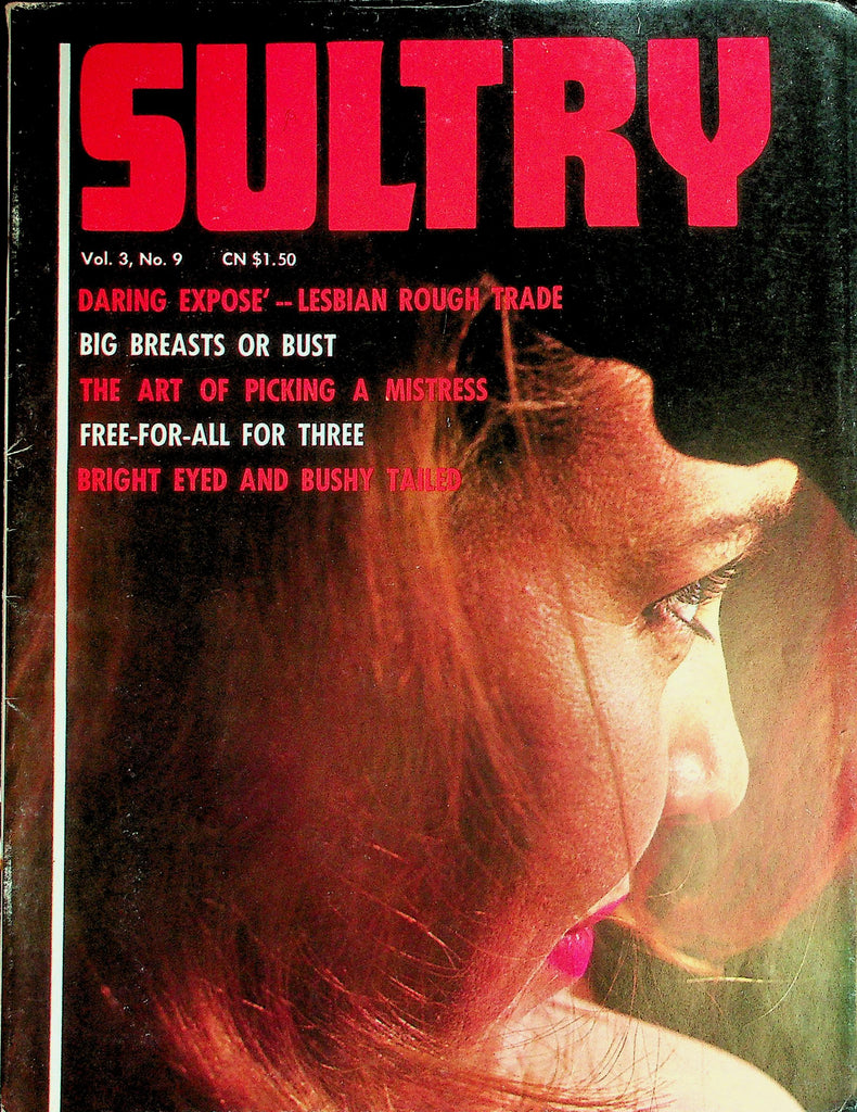 Sultry Magazine Big Breasts Or Bust / Free-For-All For Three vol.3 #9  1960's    032726lmp