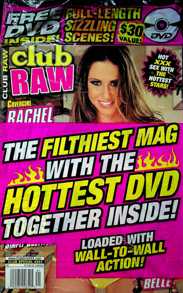 Club Raw Magazine Rachel Roxxx Special #341 SEALED W/DVD 082323RP