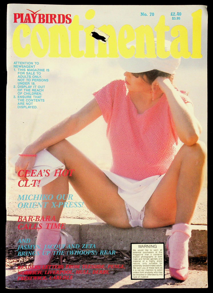 Playbirds Continental Adult Magazine No. 70 1980s/1990s Clea & More 082126hrp-62