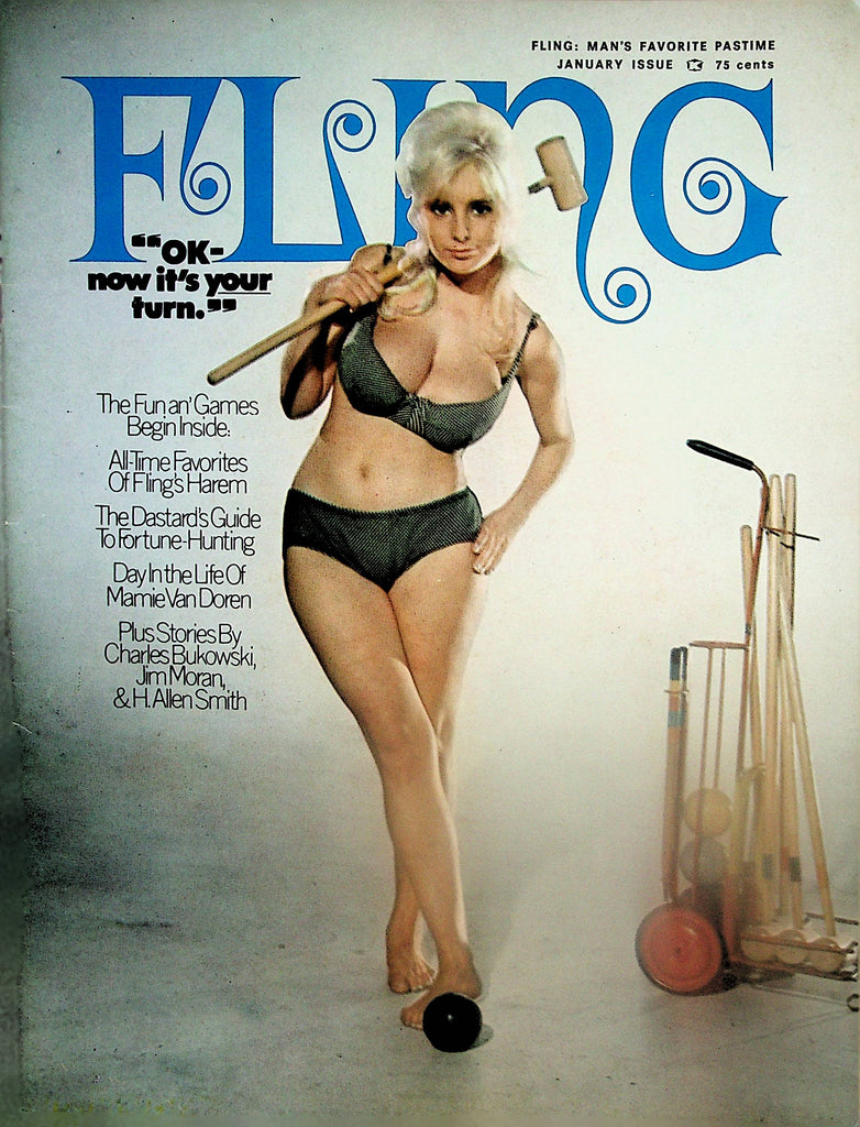 Fling Magazine  Lane Weldon / Day In The Life Of Mamie Van Doren  January  1971    021924lm-p2