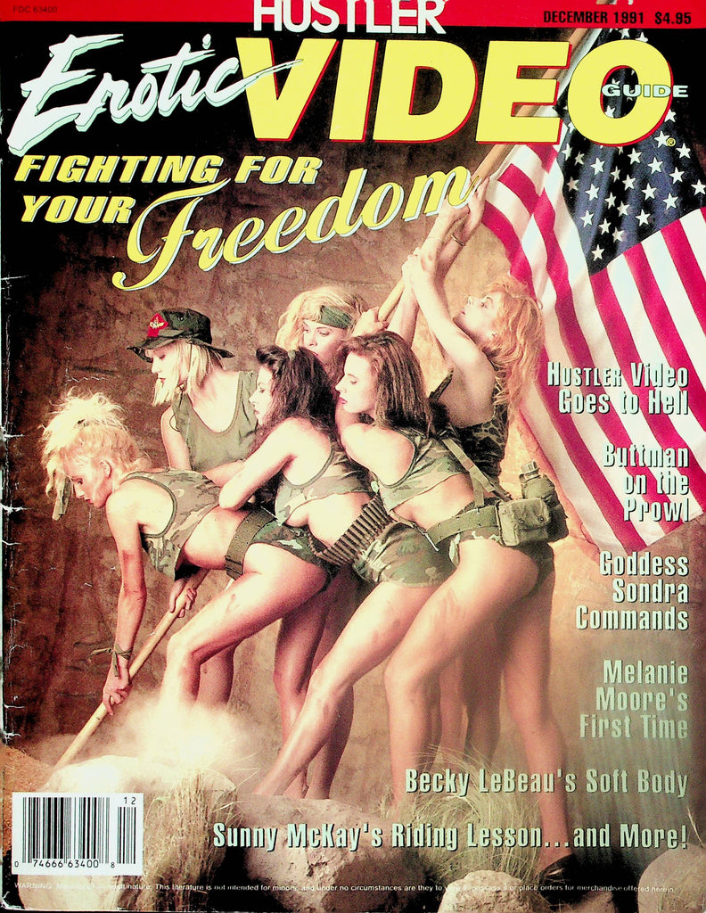 Hustler Erotic Video Guide Magazine  Fighting For Your Freedom  December 1991  081625lm-p
