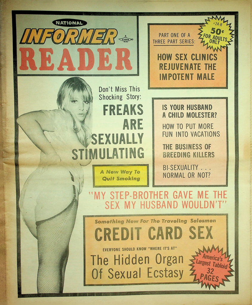 National Informer Reader Adult Newspaper   Freaks Are Sexually Stimulating  #24  1970's    090626lmp-GSC