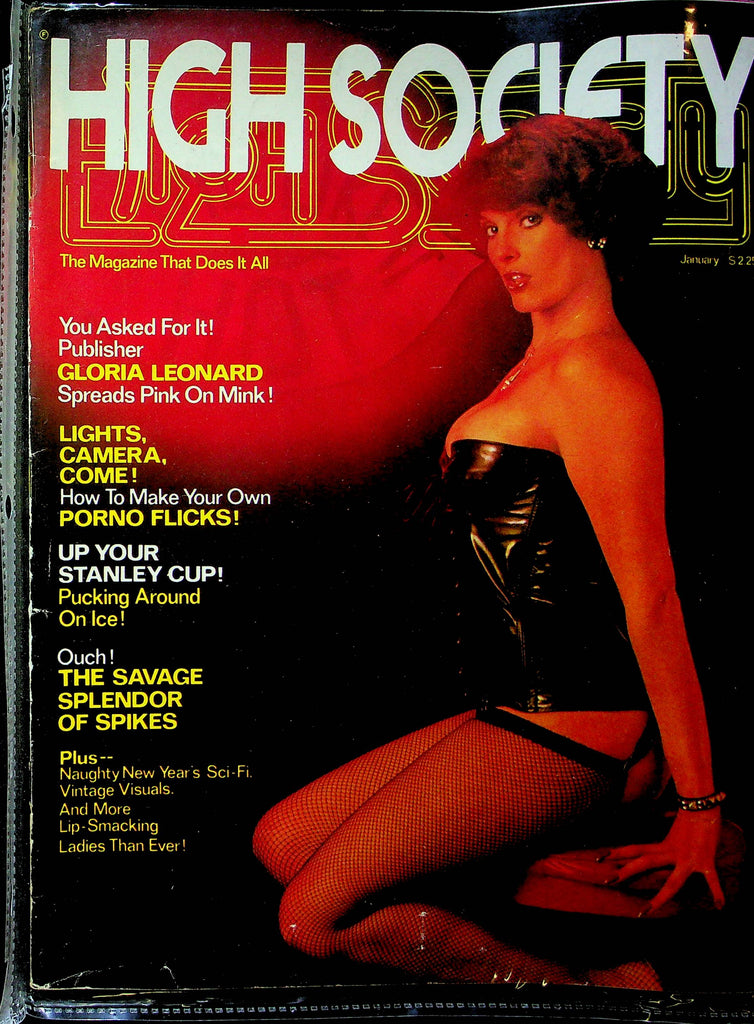 High Society Magazine Gloria Leonard & Naughty New Years January 1978 091123RP