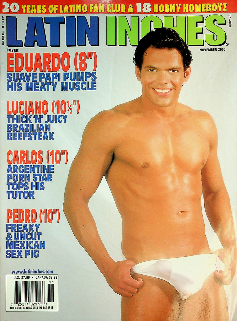 Latin Inches Gay Magazine  Euardo Pumps His Meaty Muscle  November 2005   031426lmp
