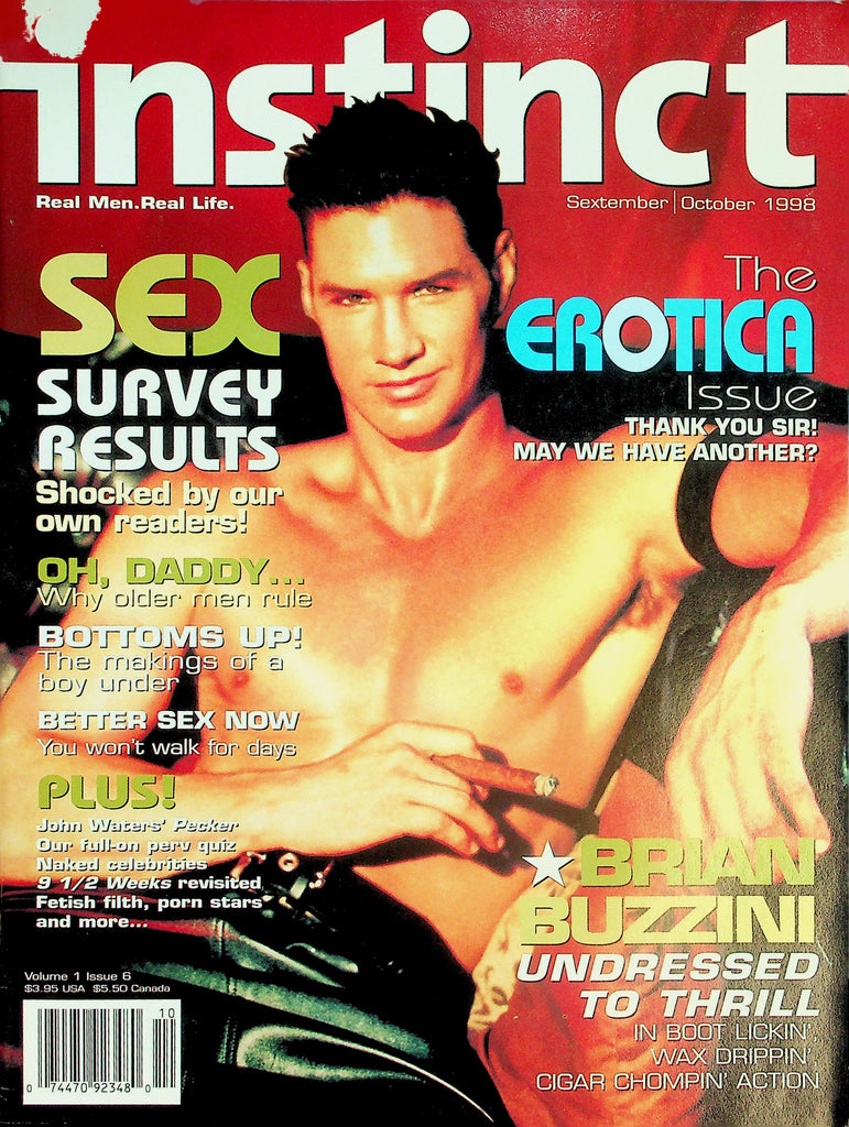 Instinct Gay Interest Magazine The Erotica Issue - Brian Buzzini  September 1998    042226lmp