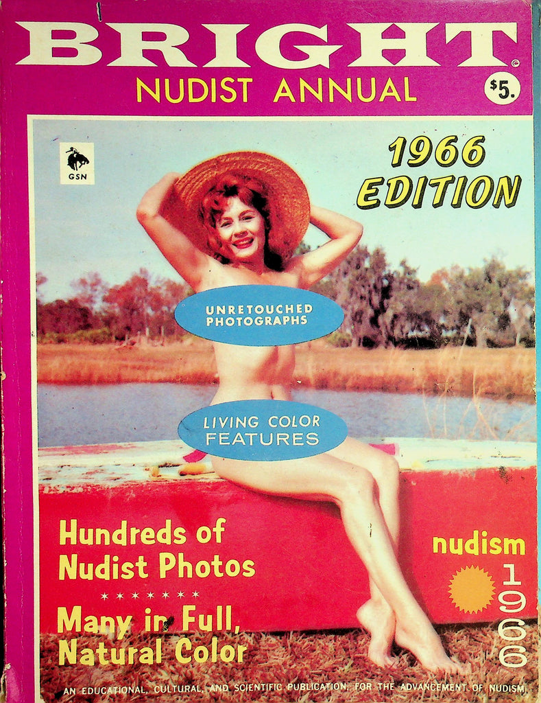 Bright Nudist Annual Magazine  100's of Nudist Photos!  1966 Edition  050626lmp