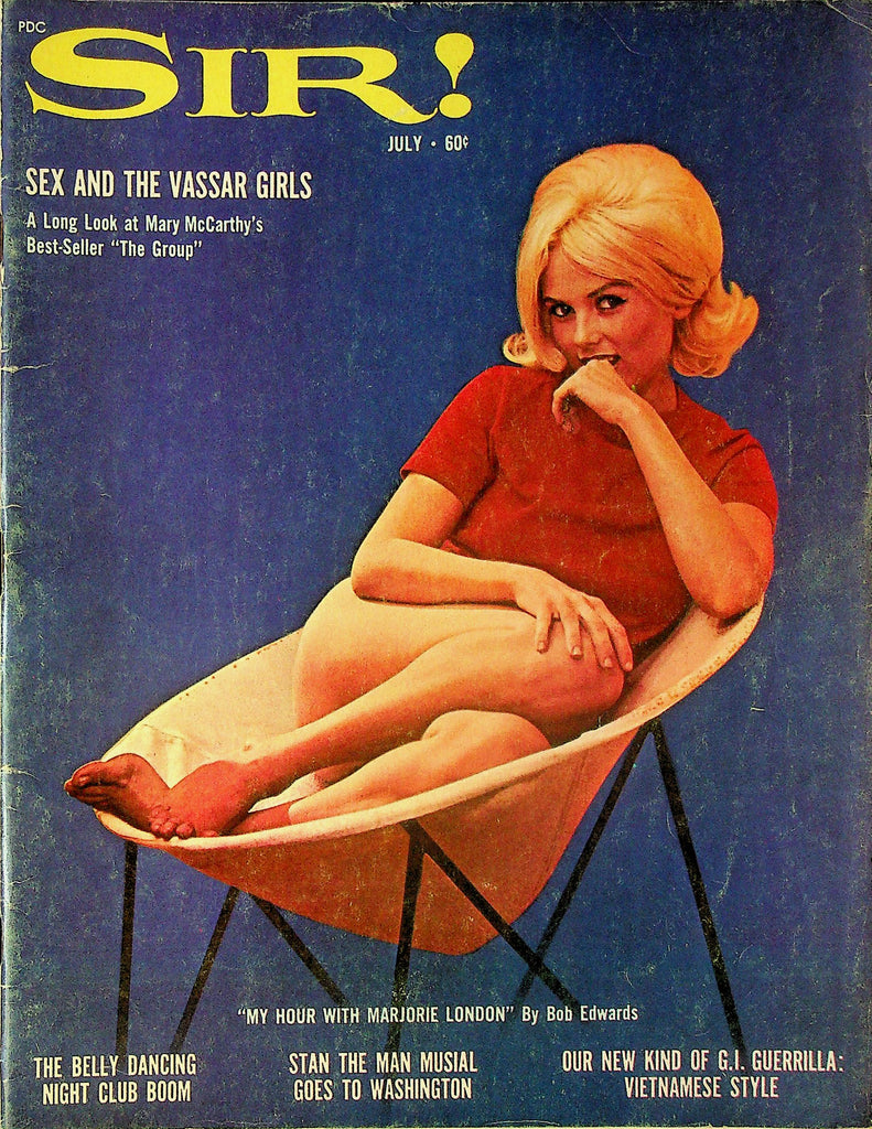 Sir! Magazine Ft. Stan Musial & Mary McCarthy's "The Group" July 1964 101525RP-