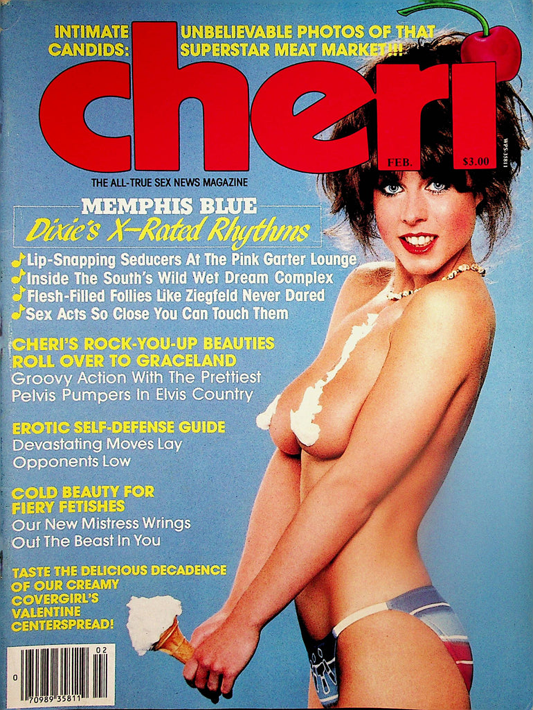 Cheri Magazine   Cover & Centerfold Girl Fawn  February 1983    112924lm-p