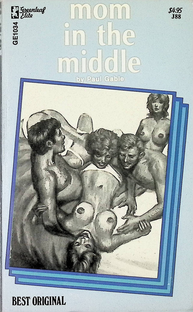 Mom in the Middle by Paul Gable GE1034 1976 Greenleaf Elite  Adult Erotic Paperback Novel-071224AMP