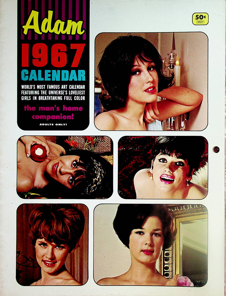 Adam's Vintage 1967  Wall Calendar  Loveliest Girls!    061924lm-p2