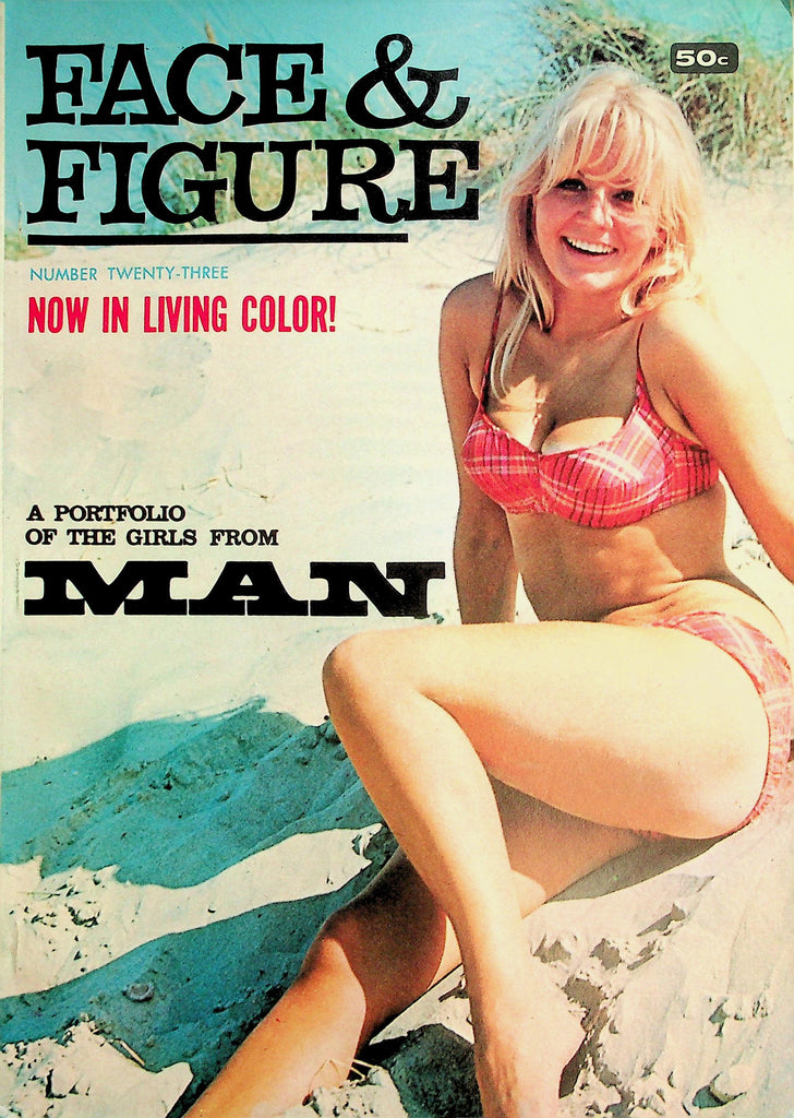 Face & Figure Magazine  Portfolio Of The Girls From Man : Black Lace Bandit   #23  1970's    011726lmp