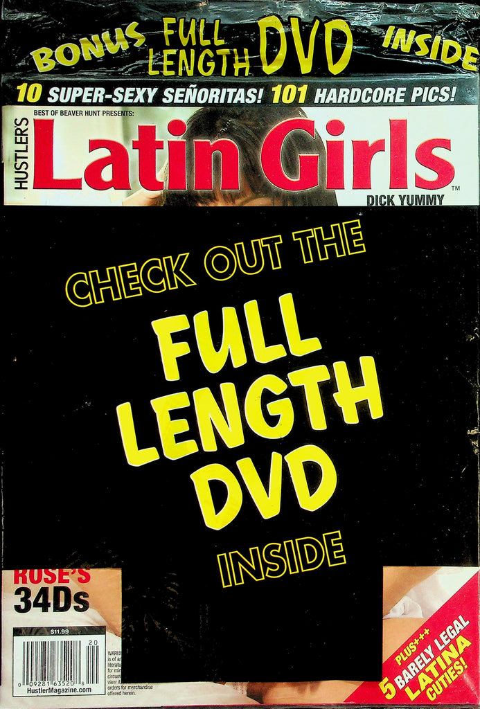 Hustler's Latin Girls Magazine  w/DVD  #120  2013   New/Sealed    041326lmp