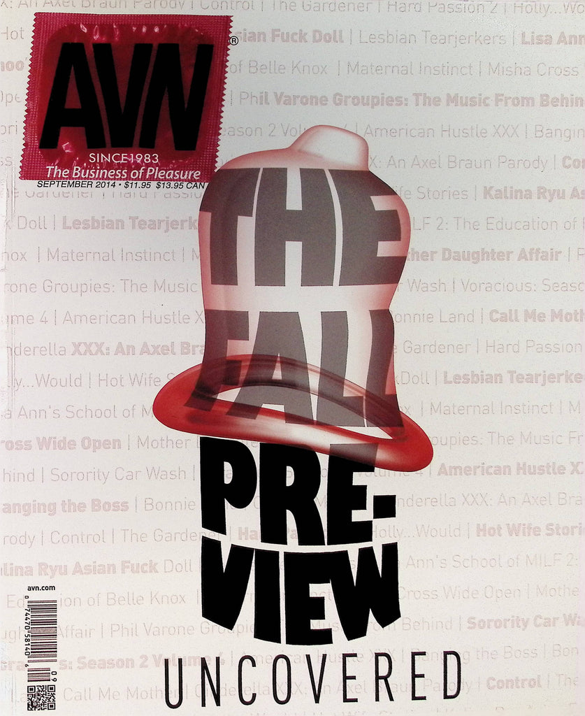AVN Adult Video News Magazine September 2014 Fall Preview Jessie Andrews Lisa Ann and more 101725AMP
