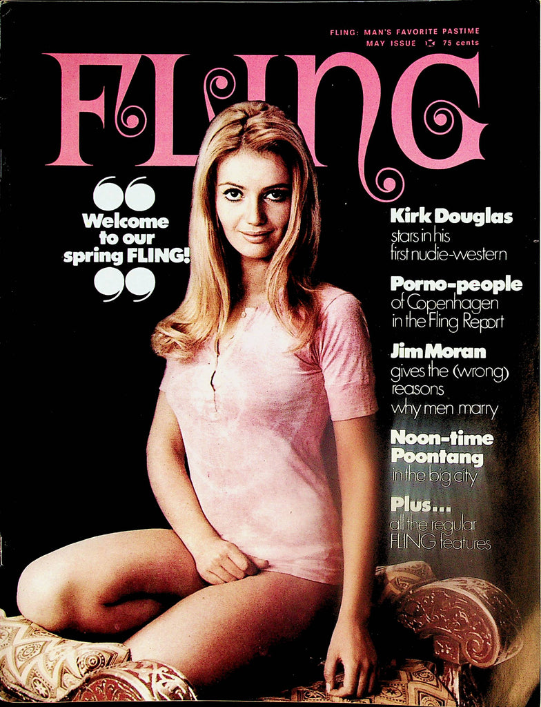 Fling Busty Magazine  Joan Lathrop / Kirk Douglas Stars In His First Nudie-Western  May 1971    060124lm-p2