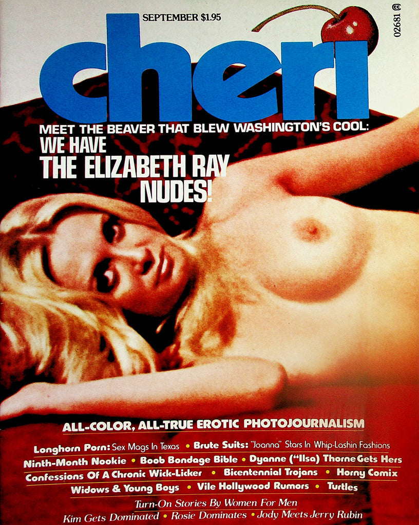 Cheri Magazine  The Elizabeth Ray Nudes / Boob Bondage  September 1976    032224lm-p