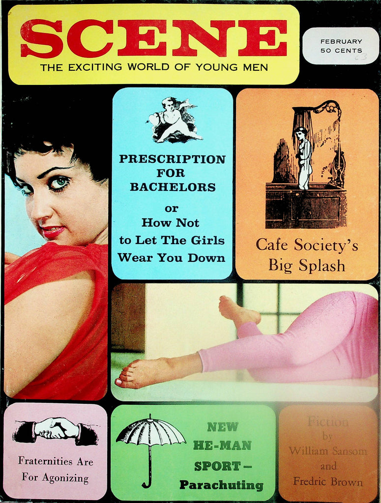 Scene Vintage Magazine  Prescription For Bachelors  February 1963    091325lm-p