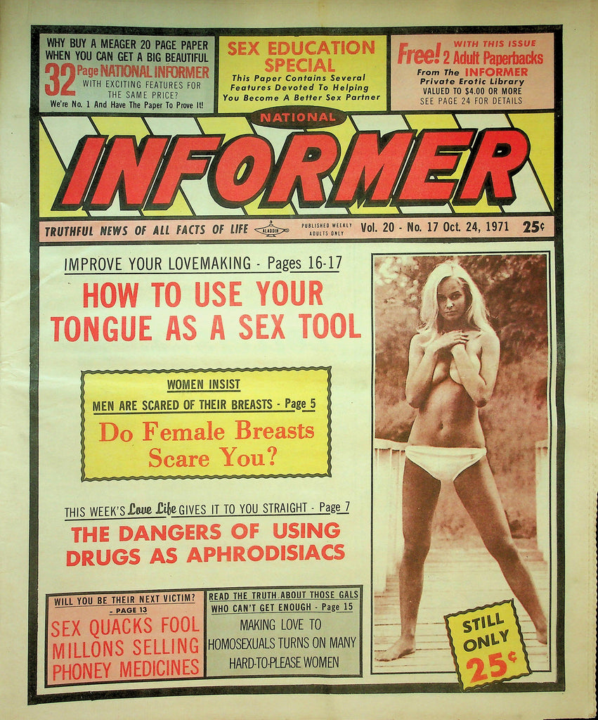 National Informer Adult Newspaper  How To Use Your Tongue As A Sex Tool  October 24, 1971      090726lmp-GSC