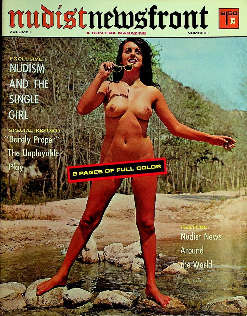 Nudist Newsfront Magazine  Nudism And The Single Gal / Nudist News   vol.1 #1  1963  070926lmp-GSC
