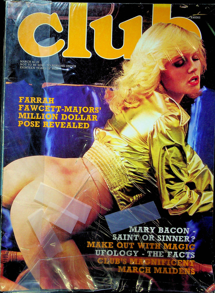 Club Magazine Mary Bacon March 1980s 082223RP