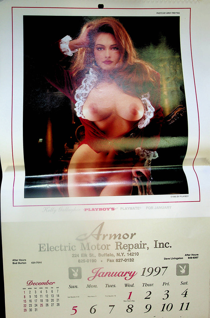 Playboy 1997 Advertising Wall Calendar  Covergirl Kelly Gallagher       020124lm-p