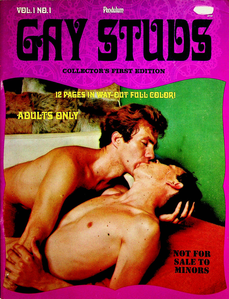 Gay Studs Magazine   Bed Partners  vol.1 #1  1969 Pendulum  Collector Edition      072823lm-p
