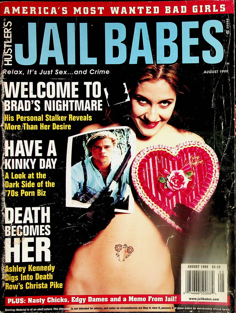 Hustler's Jail Babes Magazine  Brad Pitt's Nightmare / Have A Kinky Day  August 1999    032624lm-p