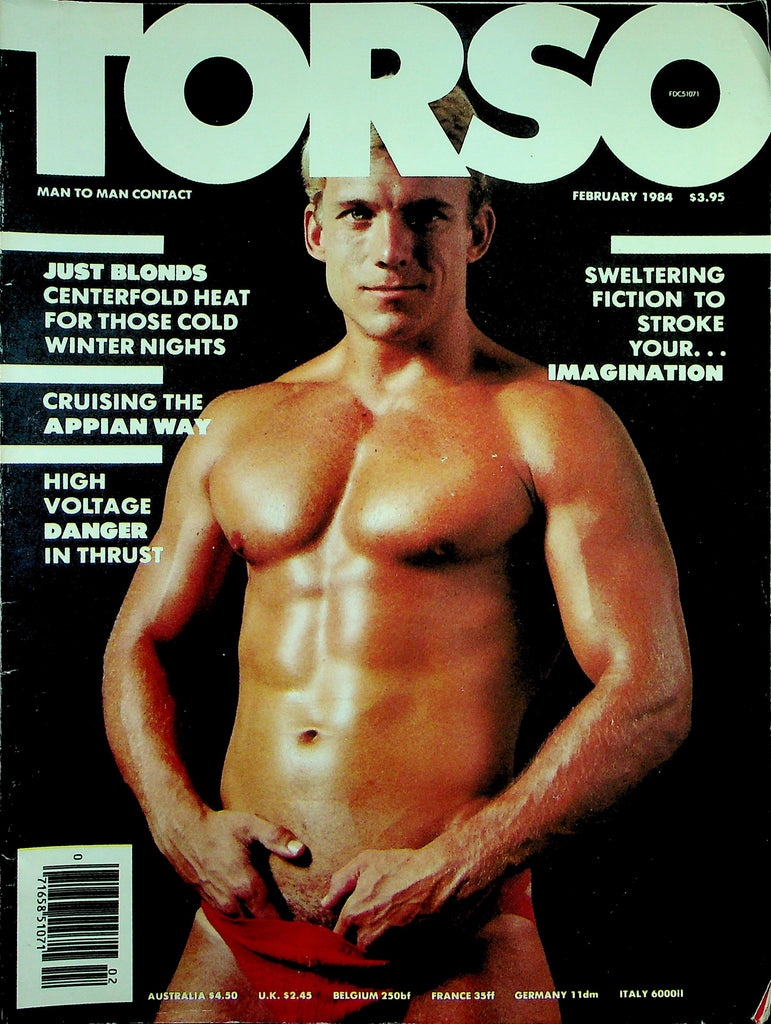 Torso Gay Magazine   Just Blondes - Centerfold Heat For Those Cold Winter Nights  February 1984     122625lmp
