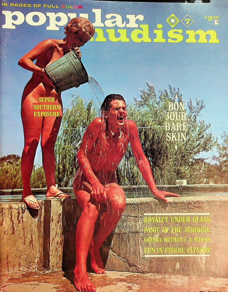 Popular Nudism Magazine  Bon Jour, Bare Skin / Royality Under Glass  vol.2 #3 1965    081926lmp2-GSC