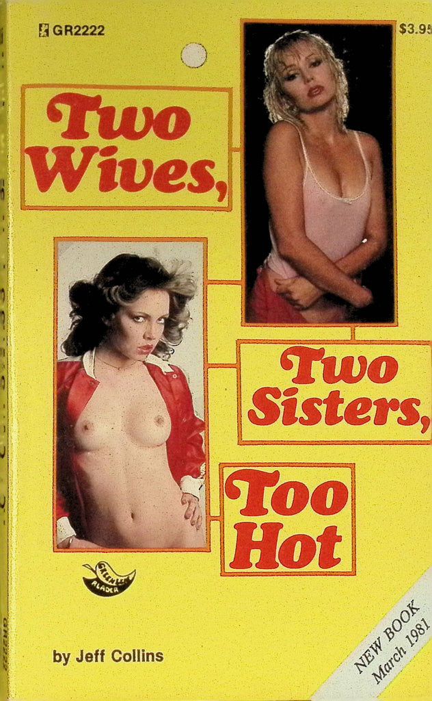 Two Wives Two Sisters Too Hot by Jeff Collins March 1981 GR2222 Greenleaf Classics Adult Paperback Novel 082125AMP