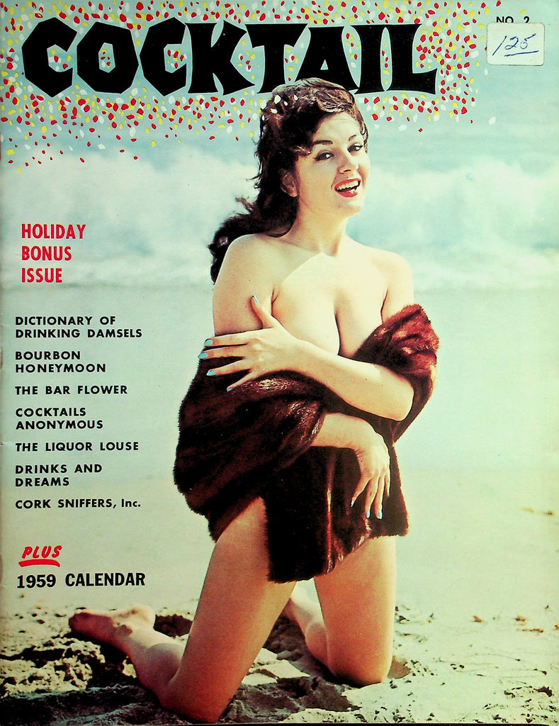 Cocktail Magazine   Holiday Bonus Issue  Dictionary Of Drinking Damsels  w/ Cocktail Calendar vol.1 #2  1958   082126lmp-GSC
