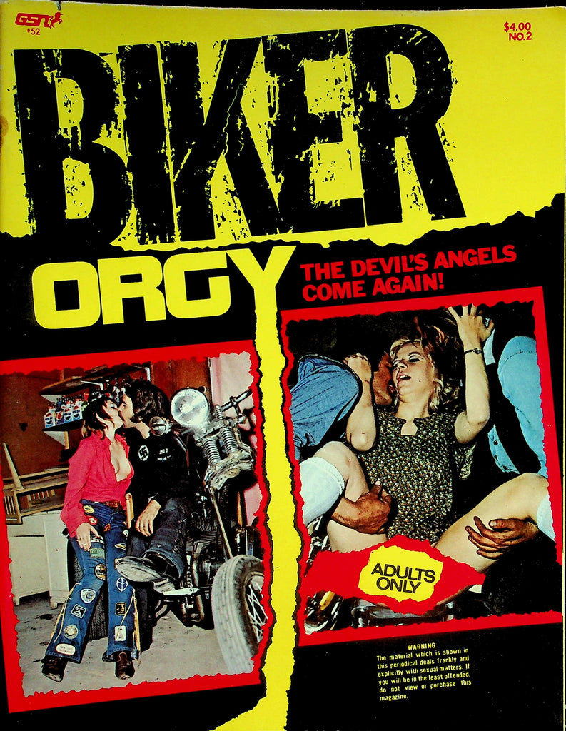 Biker Orgy Magazine  The Devil's Angels Come Again!  #2 1973     092526lmp-GSC