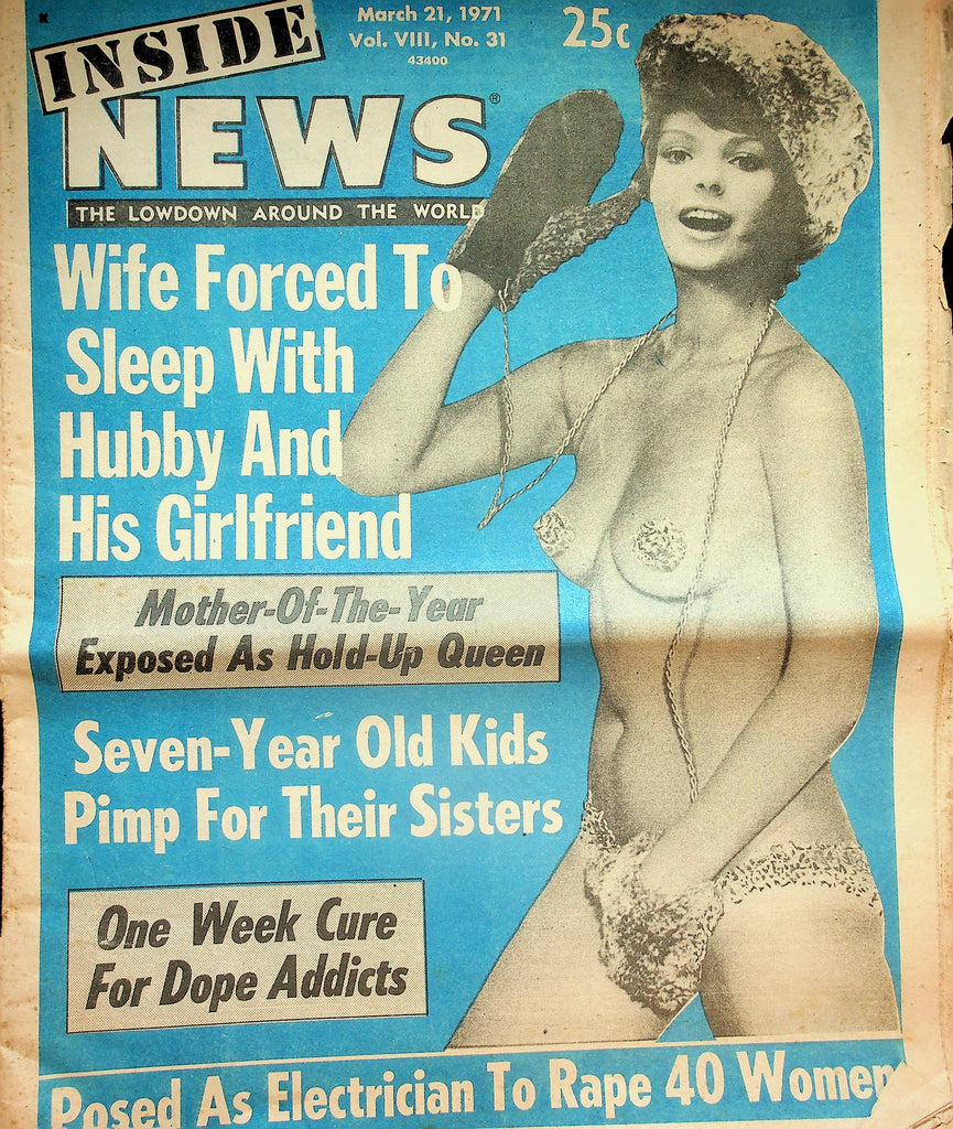 Inside News Adult Newspaper  Mother Of The Year Exposed As Hold-Up Queen  March 27, 1971     051326lmp