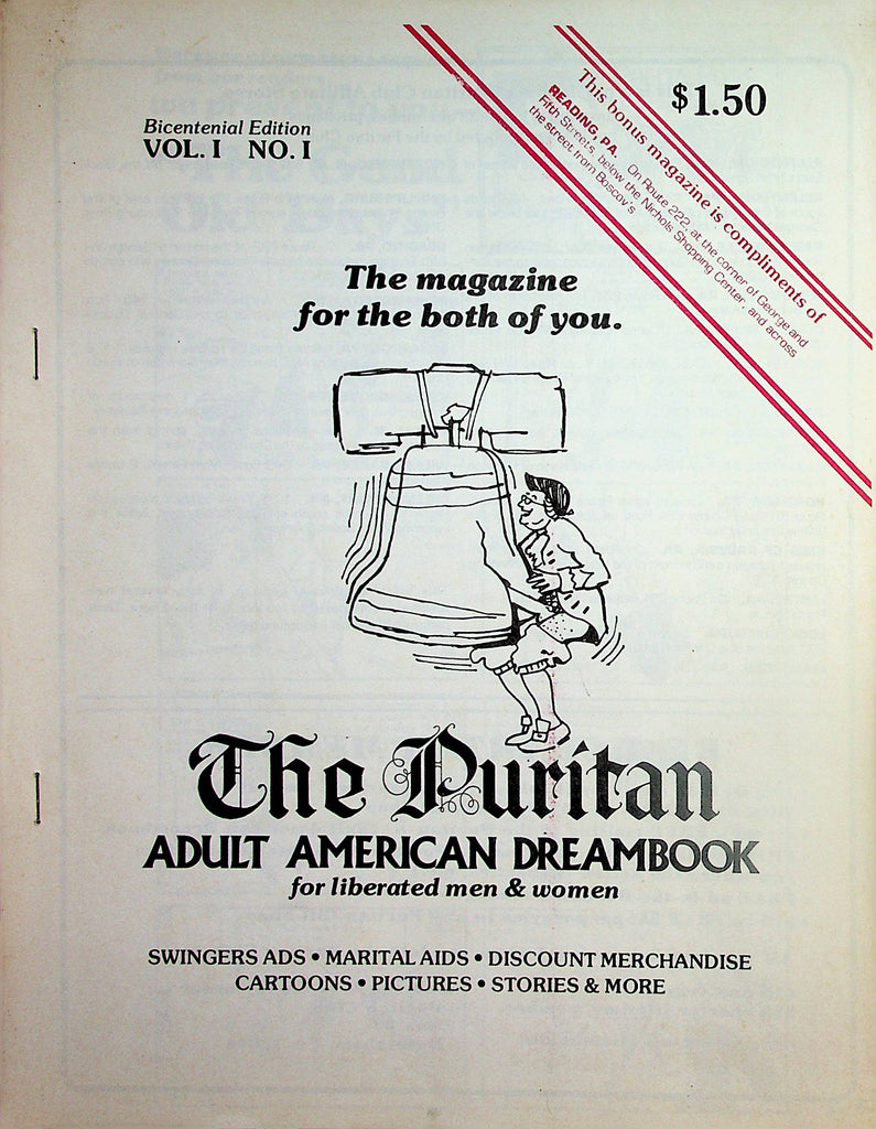 The Puritan Adult American Dreambook  Swingers Ads, Marital Aids, Merchandise & More!   vol.1 #1  1980's     121724lm-p