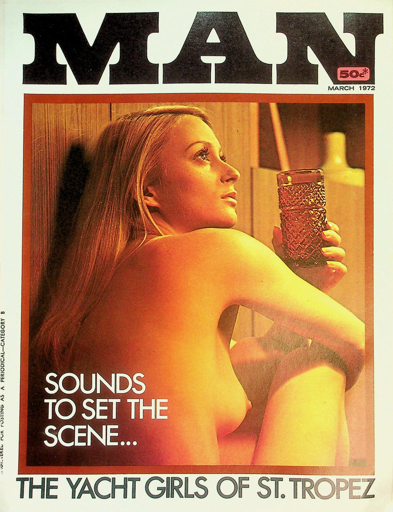 Man Magazine  Yacht Girls Of St. Tropez   /  Girl Of The Month Vivane  March 1972   011926lmp
