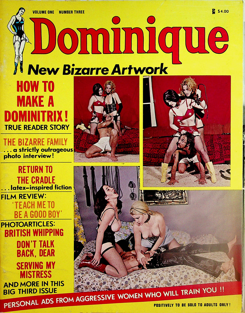 Dominique Fetish Magazine  How To Make A Dominitrix  vol.1 #3  1972 by HOM    021424lm-p