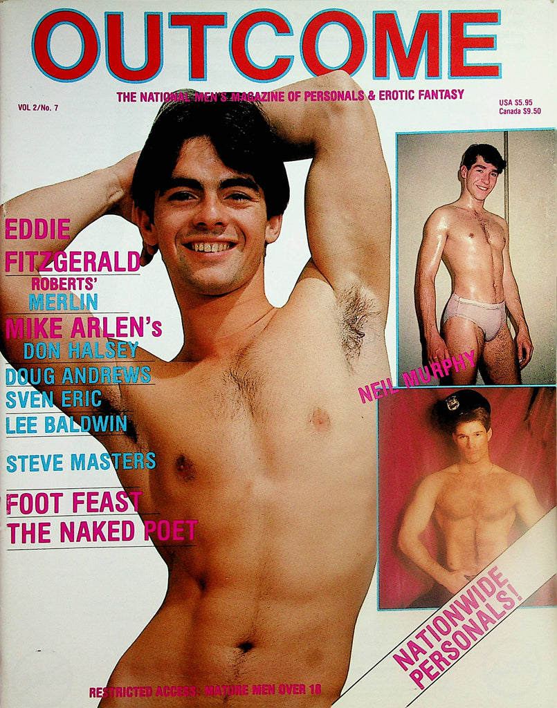 Outcome Gay Magazine Of Personals & Erotic Fantasy / Eddie Fitzgerald  vol.2 #7  1989      112224lm-p