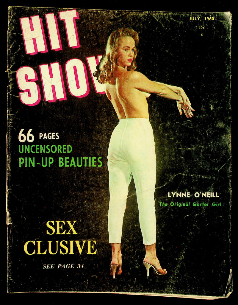 Hit Show Adult Magazine V3, No. 1 July 1960 Lynne O' Neill Covergirl 082026hrp-56