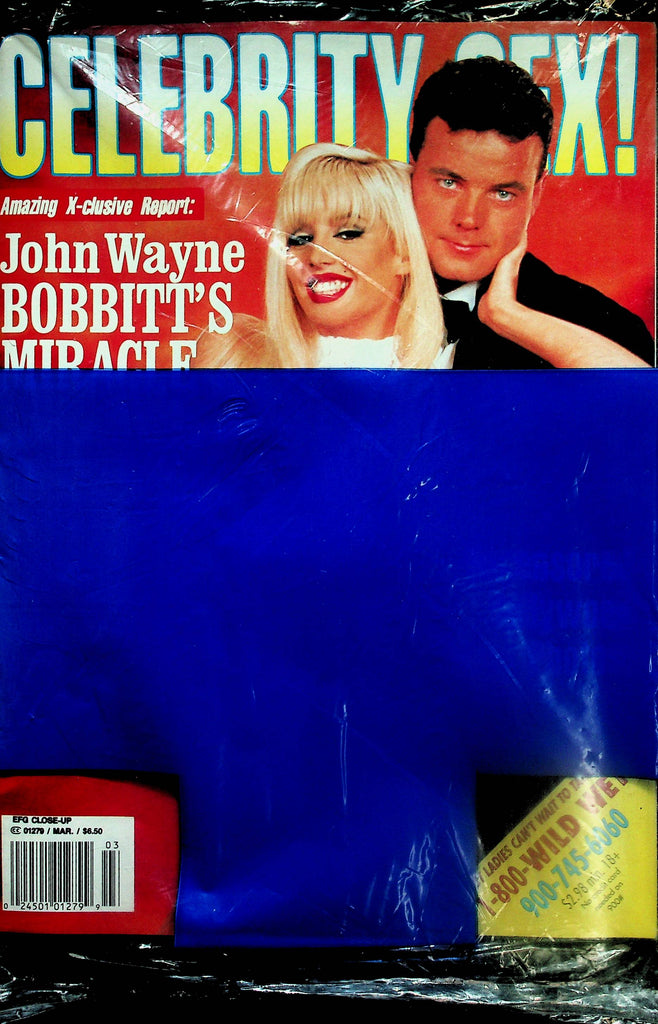 Celebrity Sex! Magazine  John Wayne Bobbitt's Miracle  March 1990's  new/sealed   091025lm-p