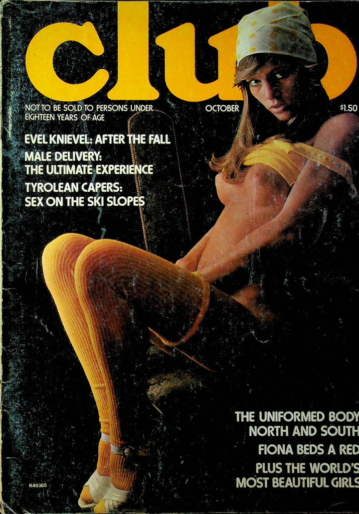 Club Magazine Evel Knievel Interview October 1975 102723RP
