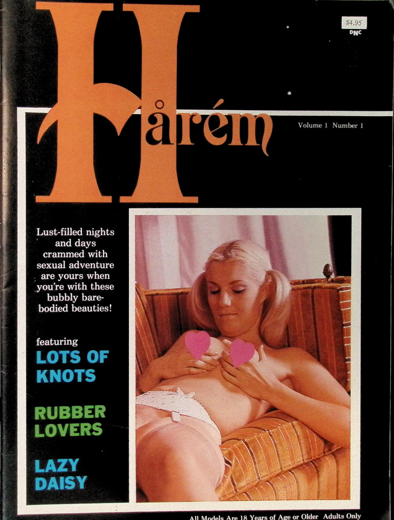 Harem Vol 1 #1 1984 Magazine Nude Photo Sex Stories Rubber Lovers 060926AMP