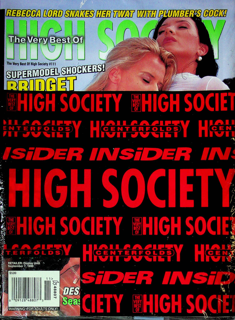 The Very Best Of High Society Magazine Rebecca Lord & Bridget Hall #111 1998-99 011624RP