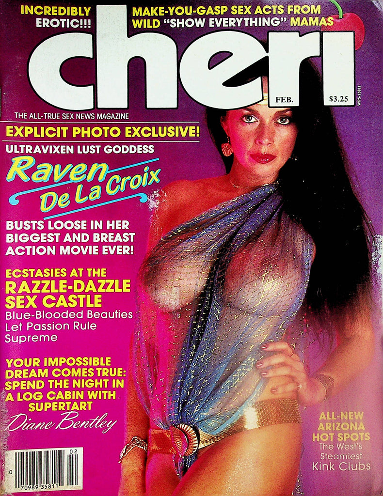 Cheri Magazine  Covergirl  Lust Goddess  Raven De La Croix  February 1984    050124lm-p
