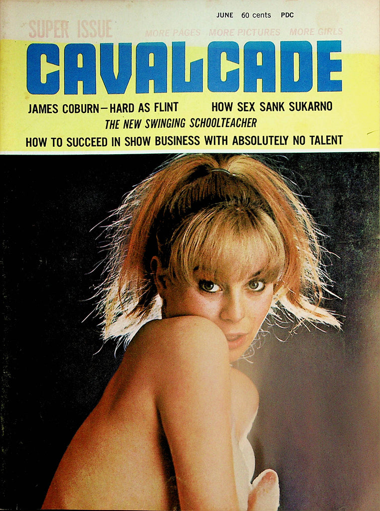 Cavalade Magazine  Centerfold Girl Sandra Nobel  / James Coburn  June 1967    120824lm-p