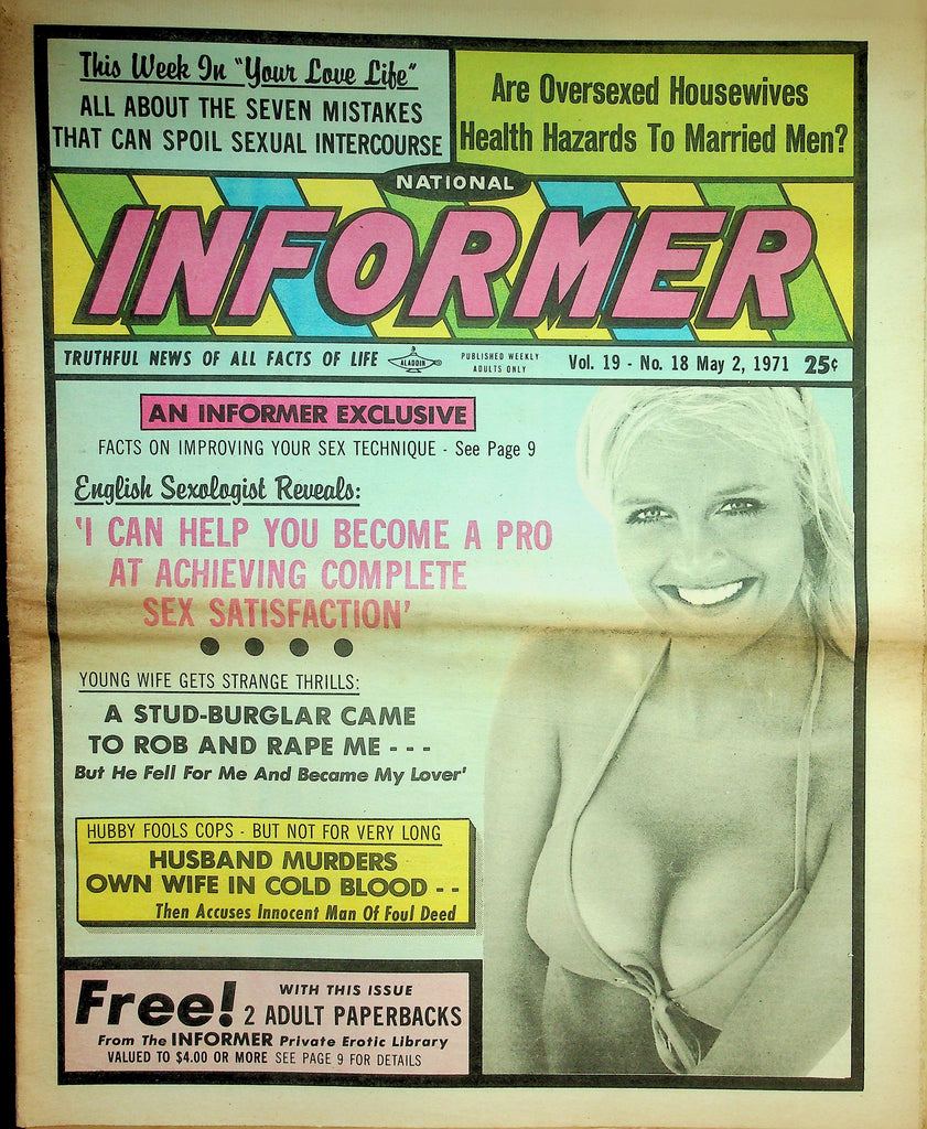 National Informer Adult Newspaper  'I Can Help You Achieve Complete Sex Satisfaction'  May 2, 1971   090626lmp-GSC