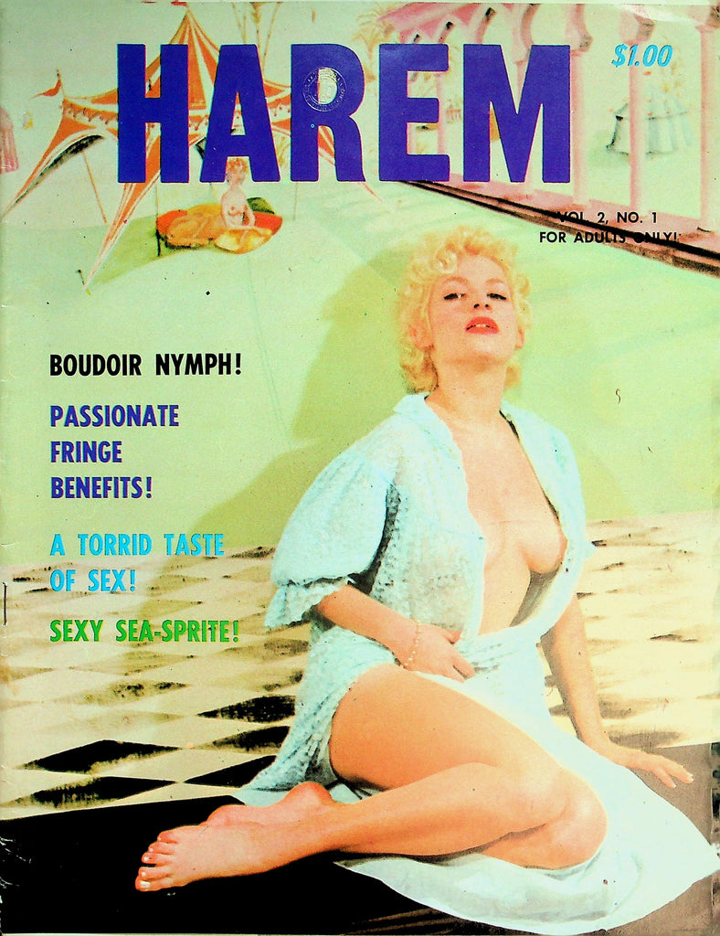 Harem Magazine   June Wilkinson  / Boudoir Nymph  vol.2 #1  1960's     032226lmp