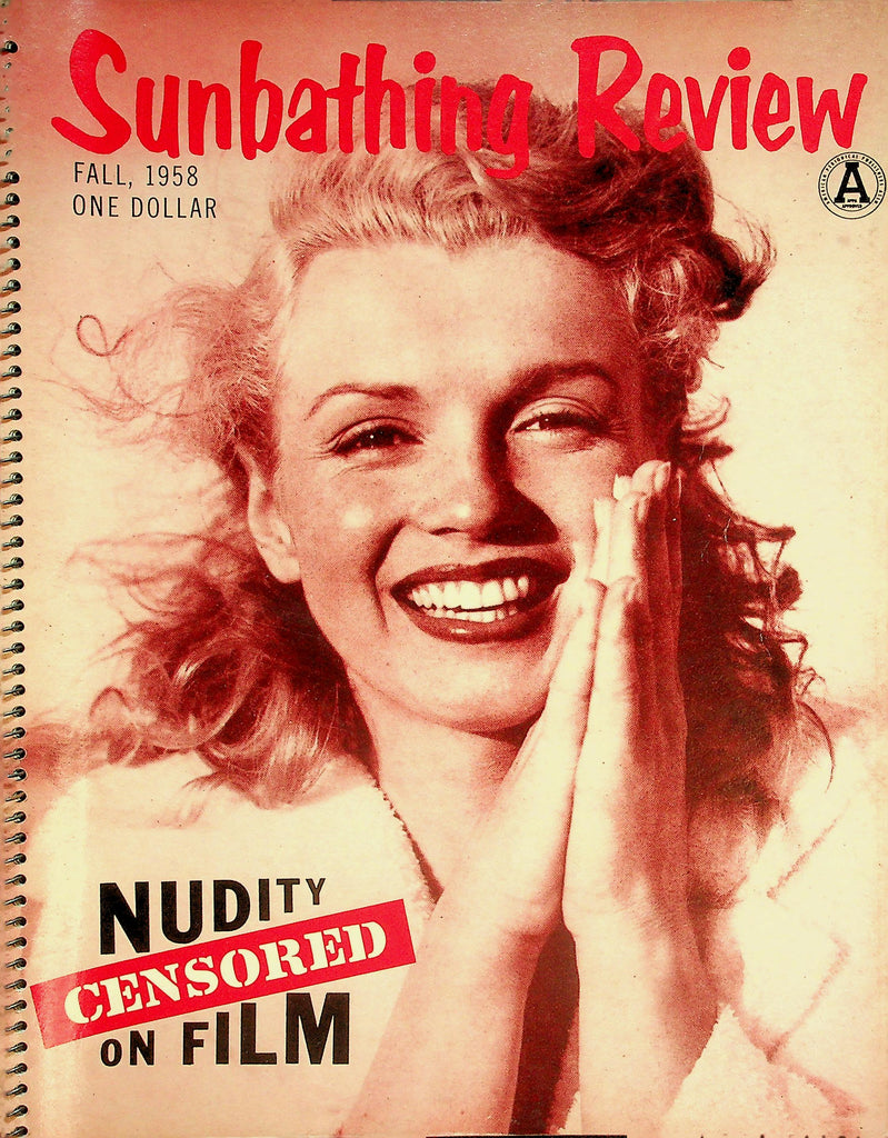 Sunbathing Review Nudist Magazine  Marilyn Monroe (Cover Only) / Nudity Censored On Film  Fall 1958   081026lmp-GSC