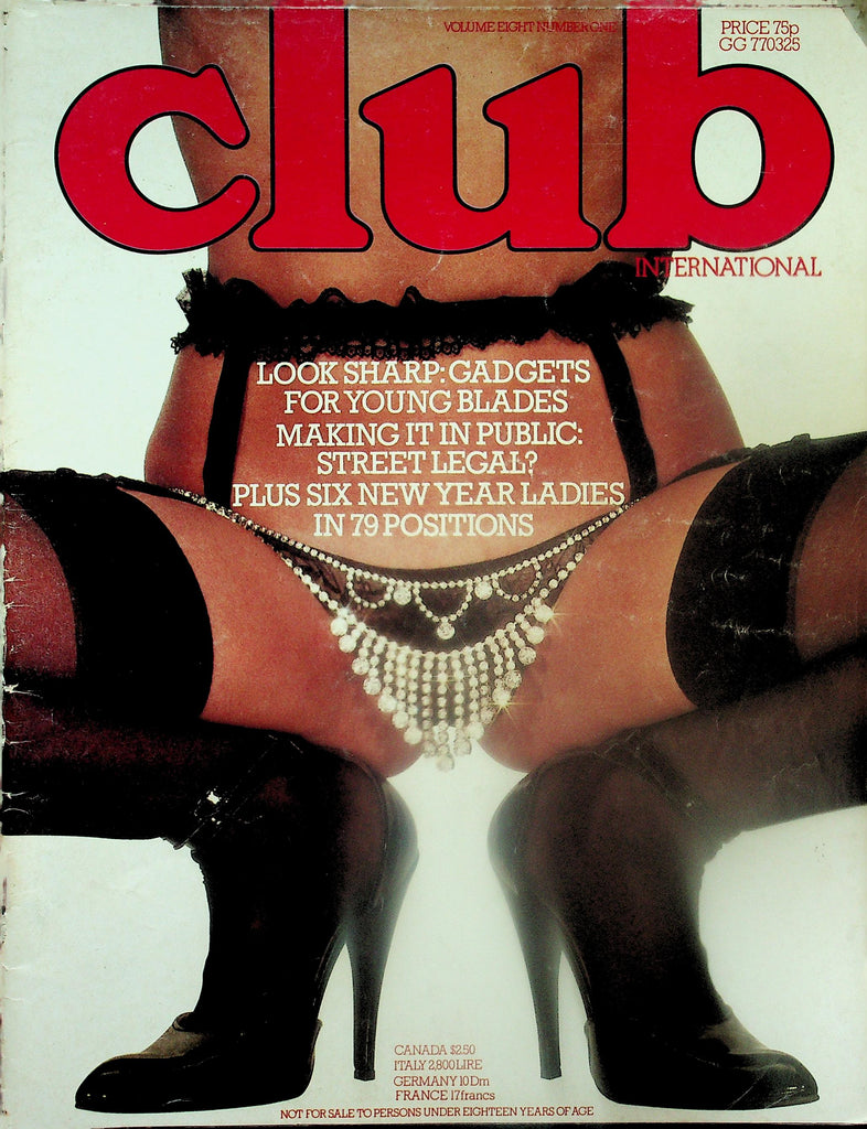 Club International Magazine  Six New Year Ladies In 79 Positions!  vol.8 #1  1979  Paul Raymond   111525lm-p2