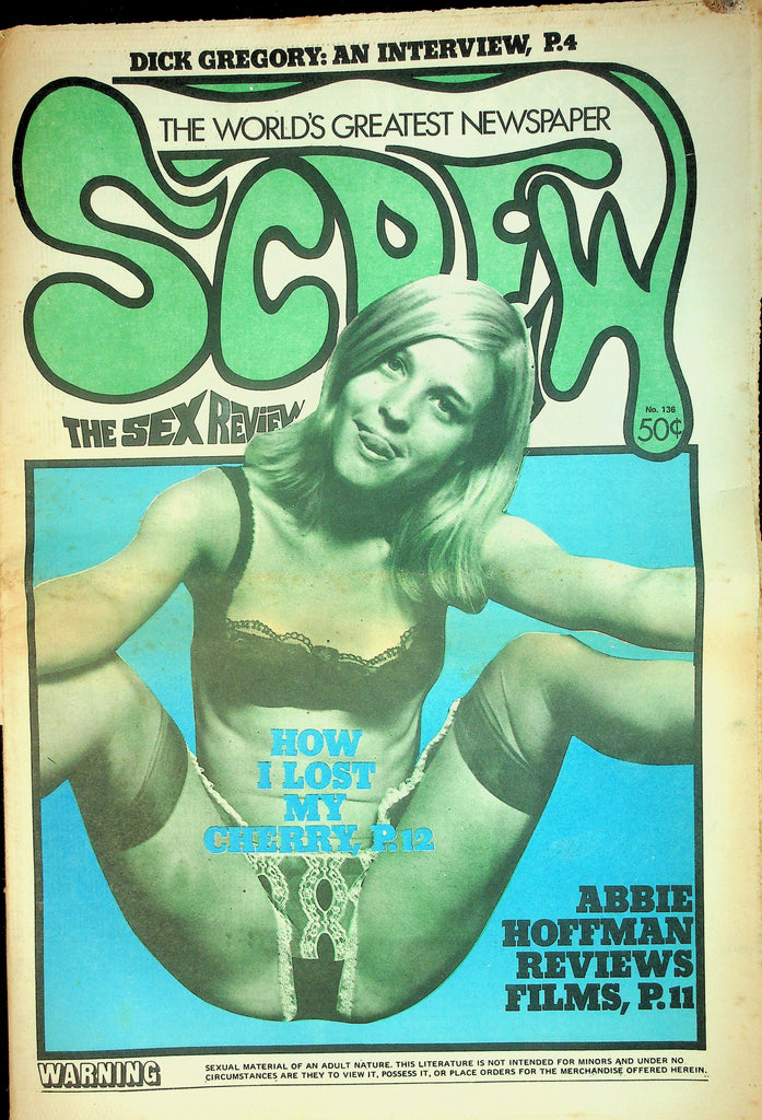 Screw Adult Newspaper  How I Lost My Cherry  October 11, 1971     090526lmp-GSC